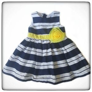 Carter's Striped Flower Dress- 6M